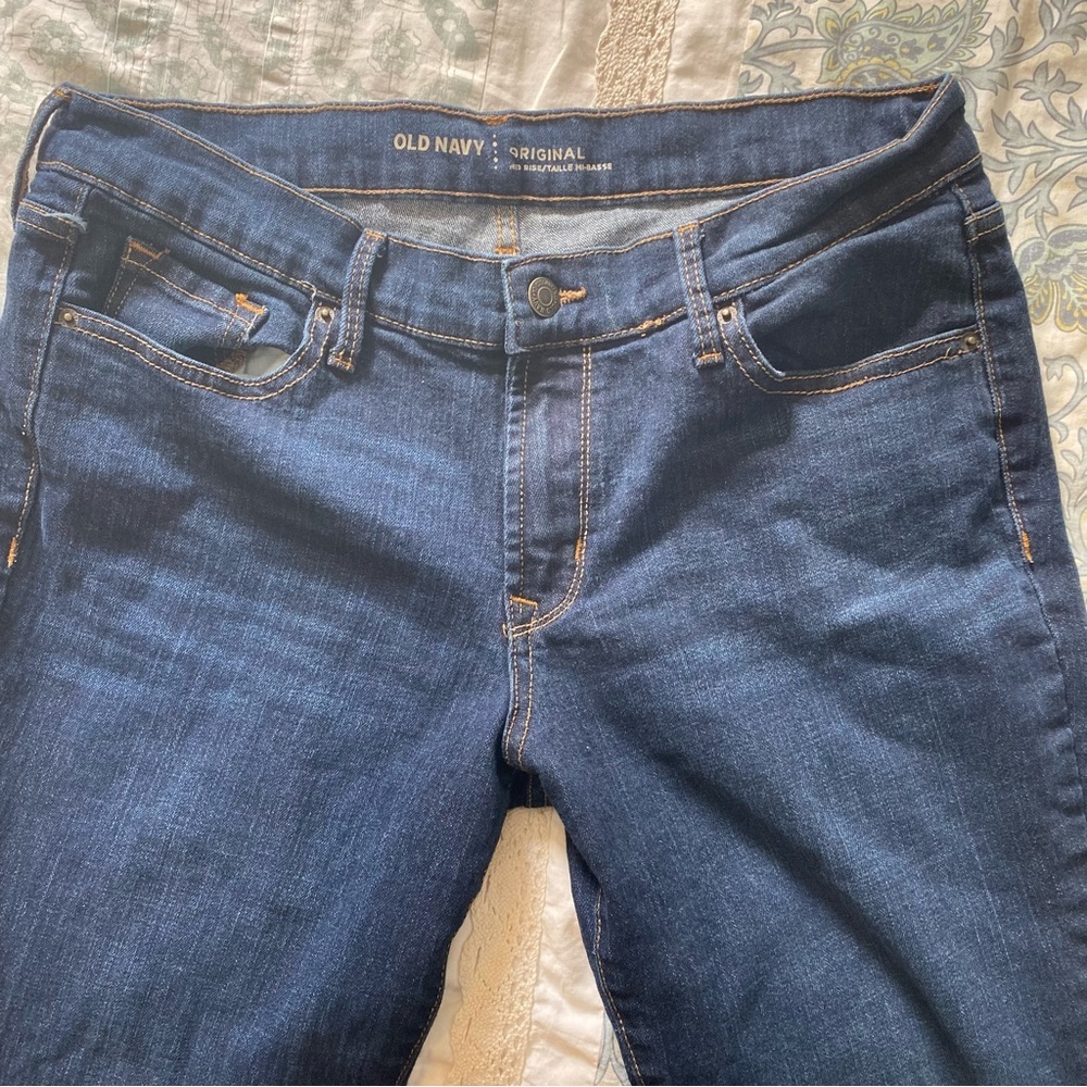 Old Navy Size 8 Dark Wash Mid-Rise Skinny Jeans Bundle - Picture 8 of 16